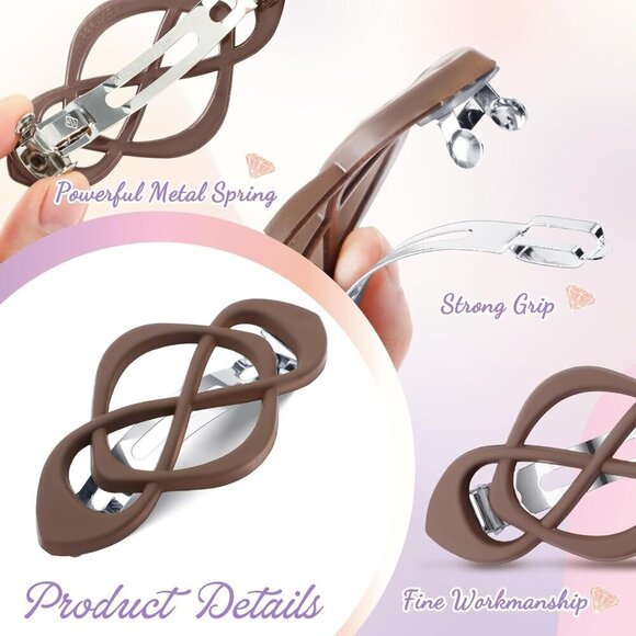 18 Pack French Barrette Hair Clips Flat Claw Strong Hold No Slip Decorative main image 6